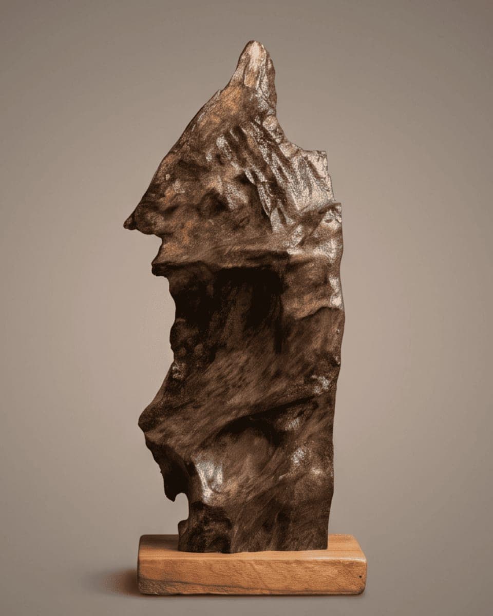 Natural Wood Standing Sculpture